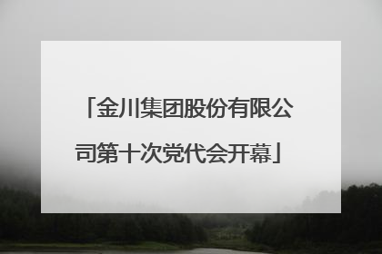 金川集团股份有限公司第十次党代会开幕
