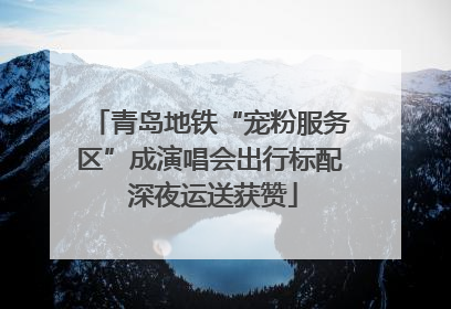青岛地铁“宠粉服务区”成演唱会出行标配 深夜运送获赞