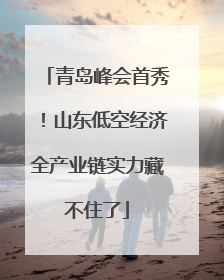 青岛峰会首秀！山东低空经济全产业链实力藏不住了