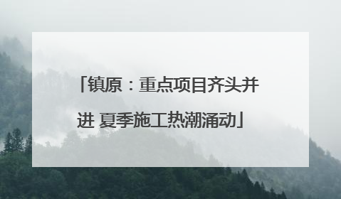 镇原：重点项目齐头并进 夏季施工热潮涌动
