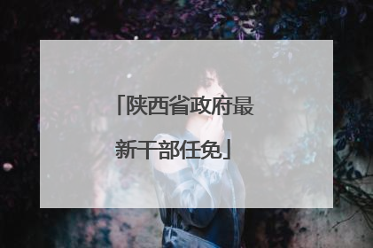 陕西省政府最新干部任免
