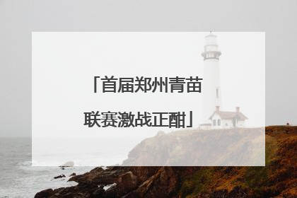 首届郑州青苗联赛激战正酣