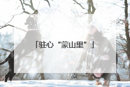 驻心“蒙山里”