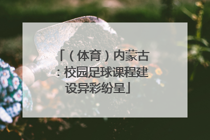 （体育）内蒙古：校园足球课程建设异彩纷呈