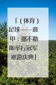 （体育）足球——意甲：那不勒斯举行冠军巡游庆典