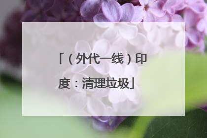 （外代一线）印度：清理垃圾