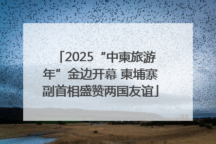 2025“中柬旅游年”金边开幕 柬埔寨副首相盛赞两国友谊