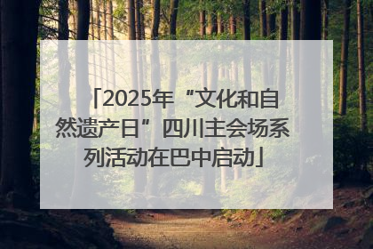 2025年“文化和自然遗产日”四川主会场系列活动在巴中启动