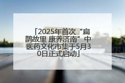 2025年首次“扁鹊故里 康养济南”中医药文化市集于5月30日正式启动