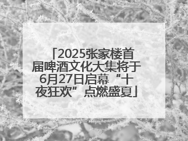 2025张家楼首届啤酒文化大集将于6月27日启幕“十夜狂欢”点燃盛夏