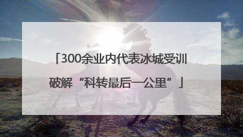 300余业内代表冰城受训 破解“科转最后一公里”