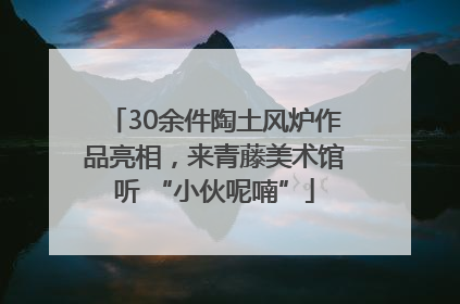 30余件陶土风炉作品亮相，来青藤美术馆听 “小伙呢喃”