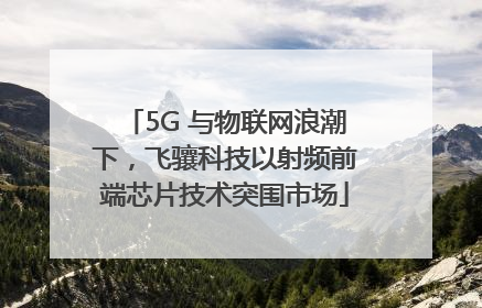 5G 与物联网浪潮下，飞骧科技以射频前端芯片技术突围市场