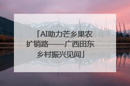 AI助力芒乡果农扩销路——广西田东乡村振兴见闻