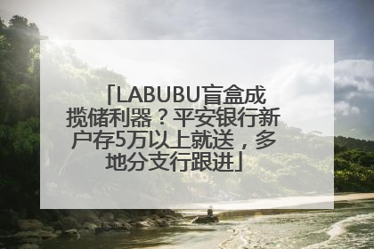 LABUBU盲盒成揽储利器？平安银行新户存5万以上就送，多地分支行跟进