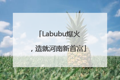 Labubu爆火，造就河南新首富